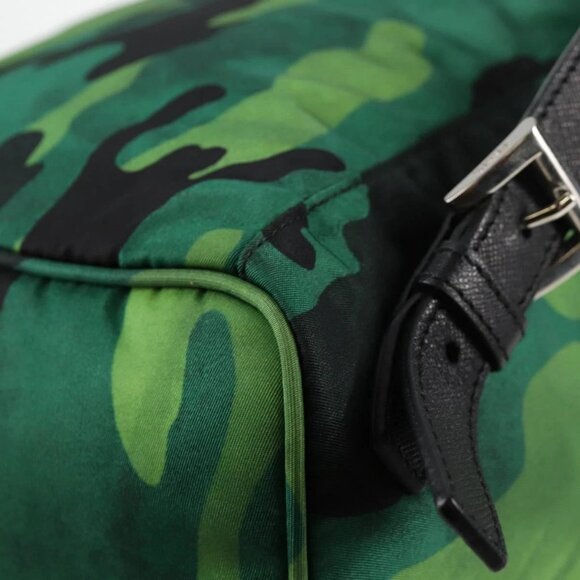 PRADA Backpack Nylon Green Silver Auth 129748V - Picture 4 of 16